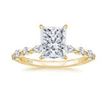 Gold Raidant Cut Ring