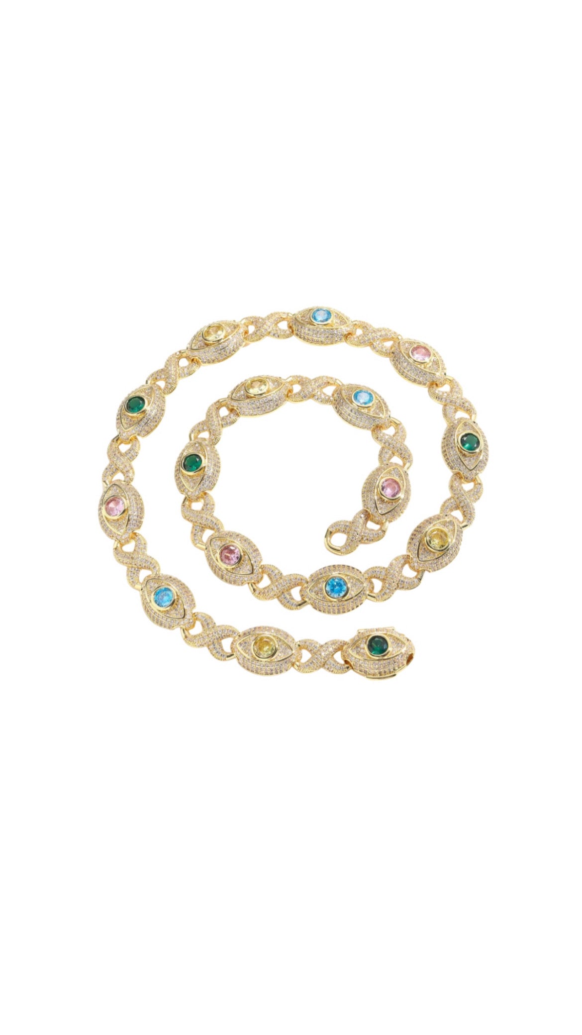 Gold Evil Eye Chain