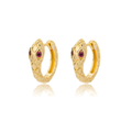 Scarlet Coil Hoops