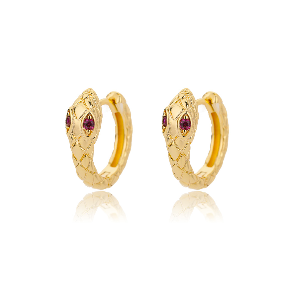 Scarlet Coil Hoops
