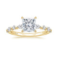 Gold Princess Cut Ring
