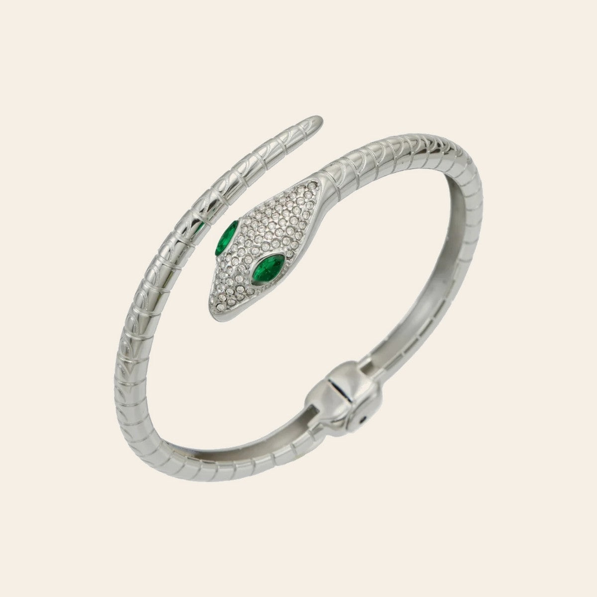 The Viper Bangle in silver