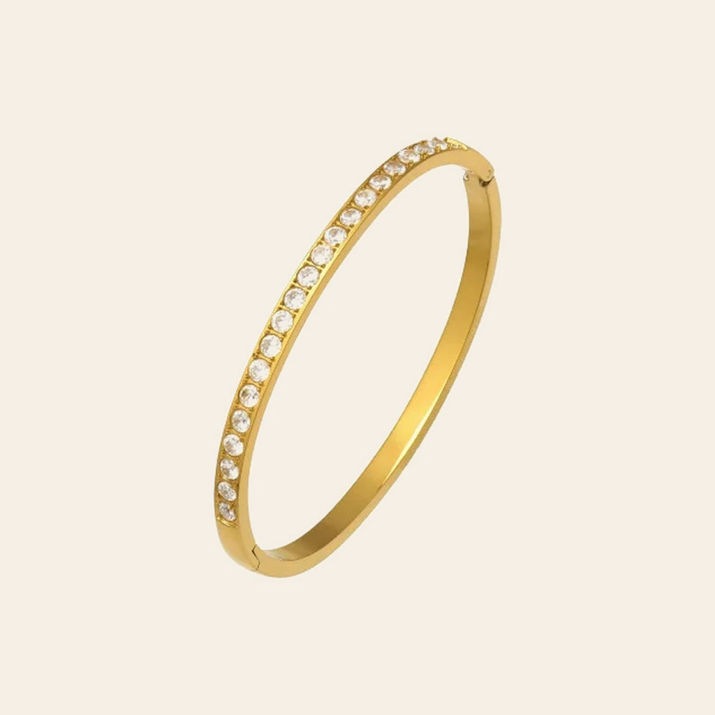 The Halo Bangle in gold