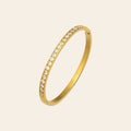The Halo Bangle in gold