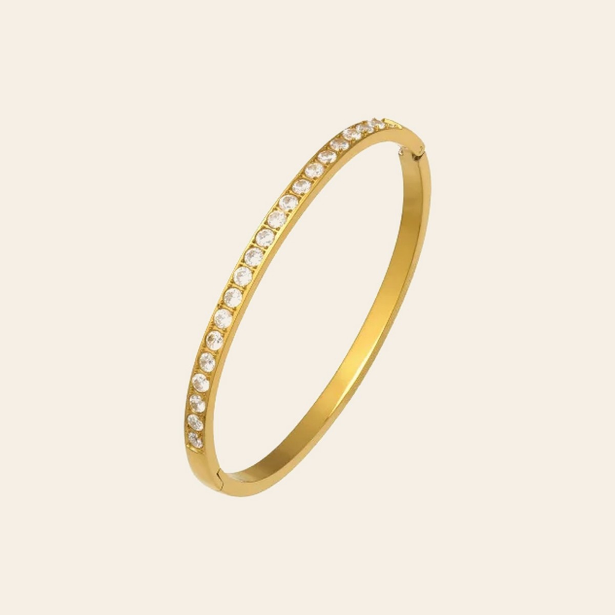 The Halo Bangle in gold
