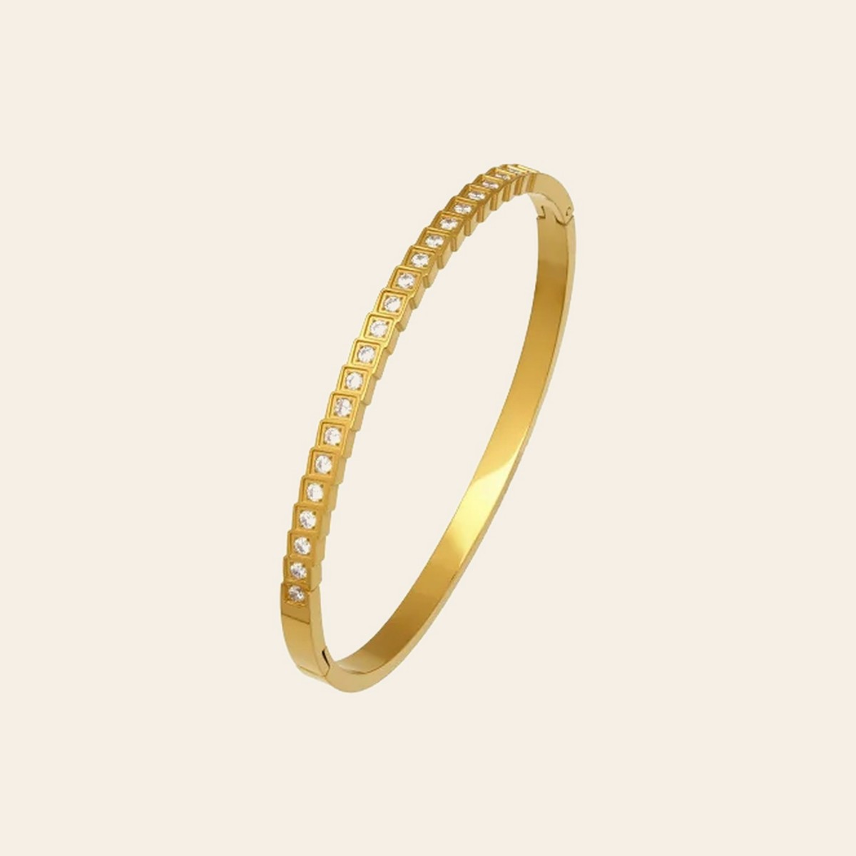 The Mosaic Bangle in gold