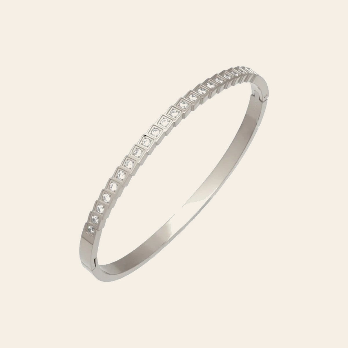 The Mosaic Bangle in silver