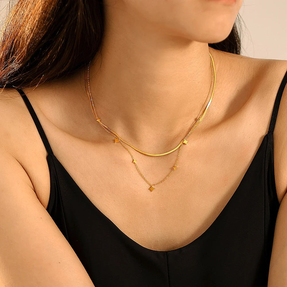 The Nova Necklace worn