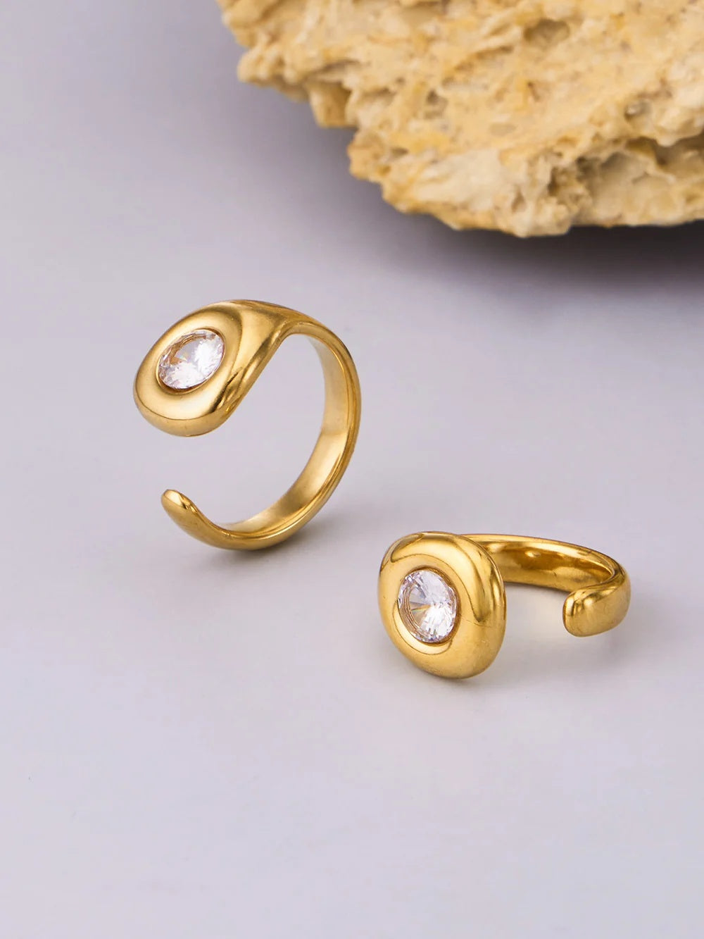 Two Orbit Rings styled together
