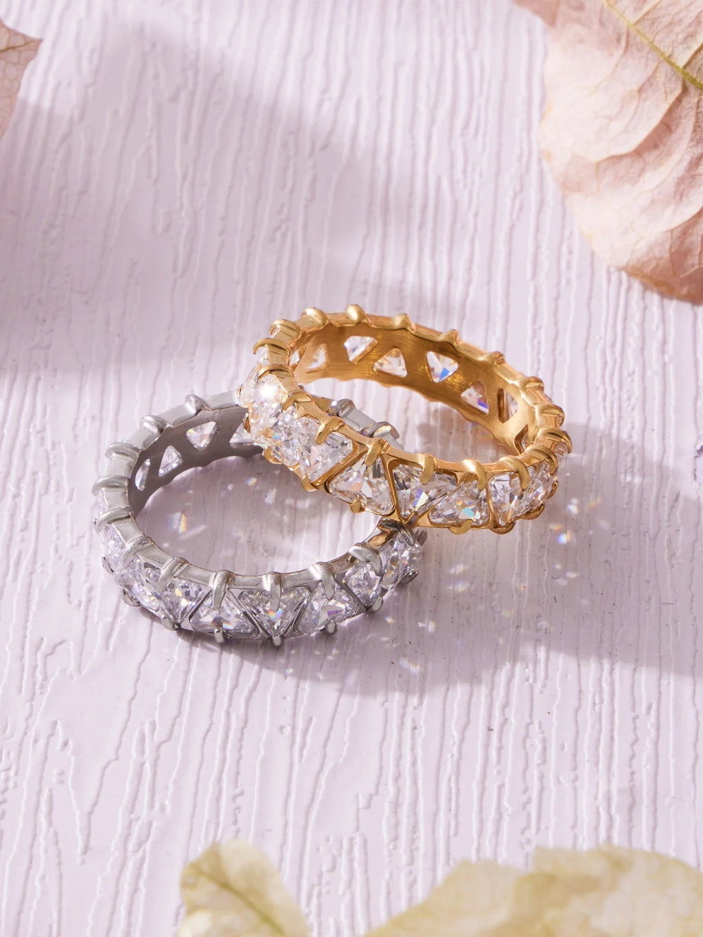 The Prism Ring in gold and silver