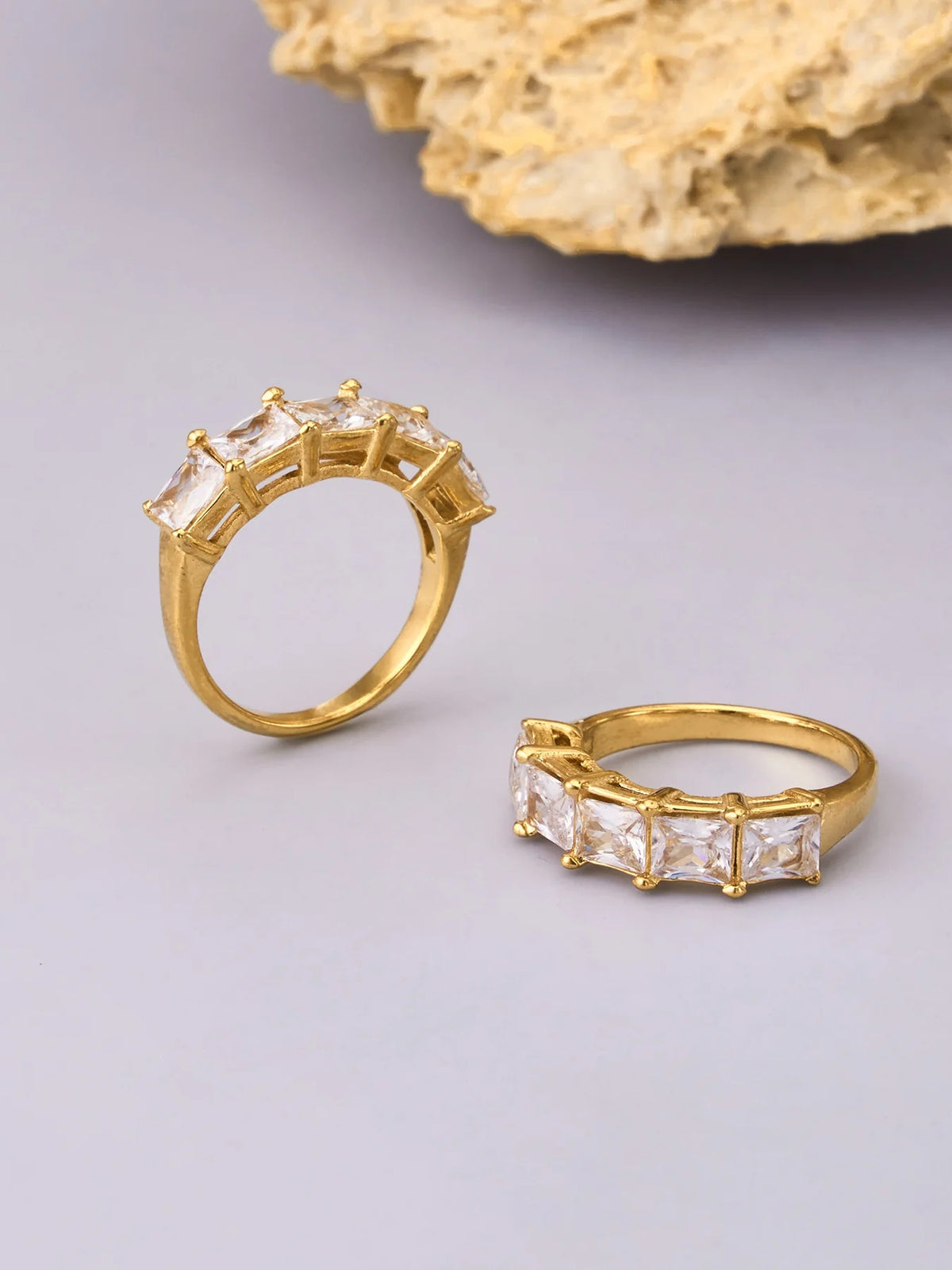 Two Radiant Rings styled together