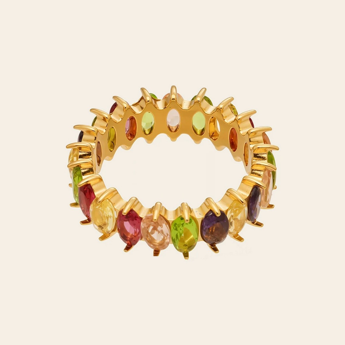 The Confetti Ring in gold