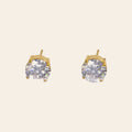 The Solitaire Studs in gold