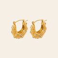 The Stardust Hoops in gold