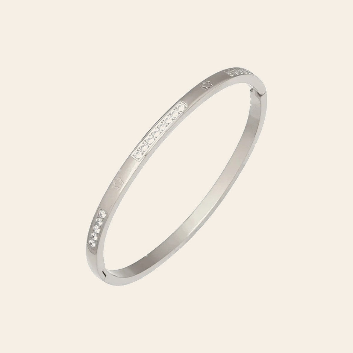 The Starlight Bangle in silver