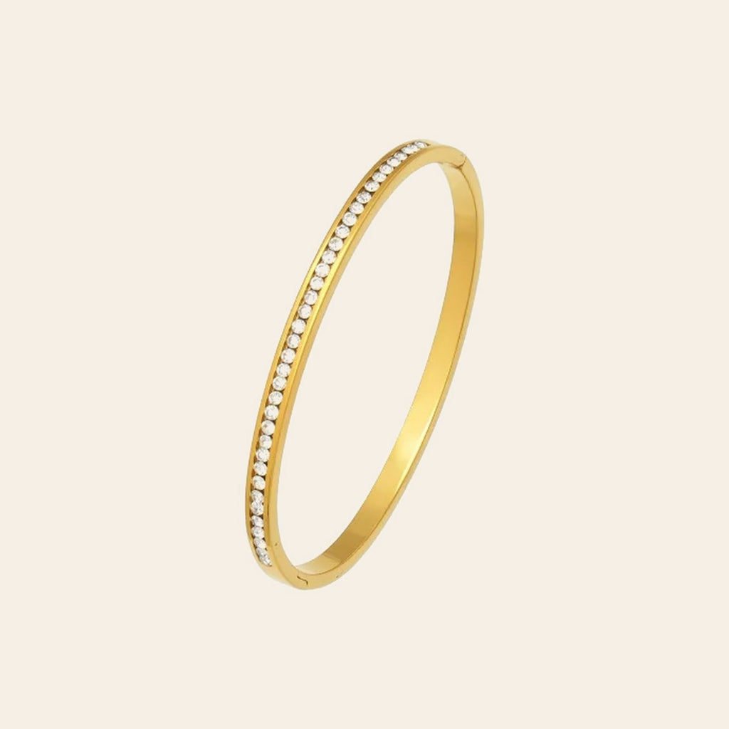 The Tennis Bangle in gold