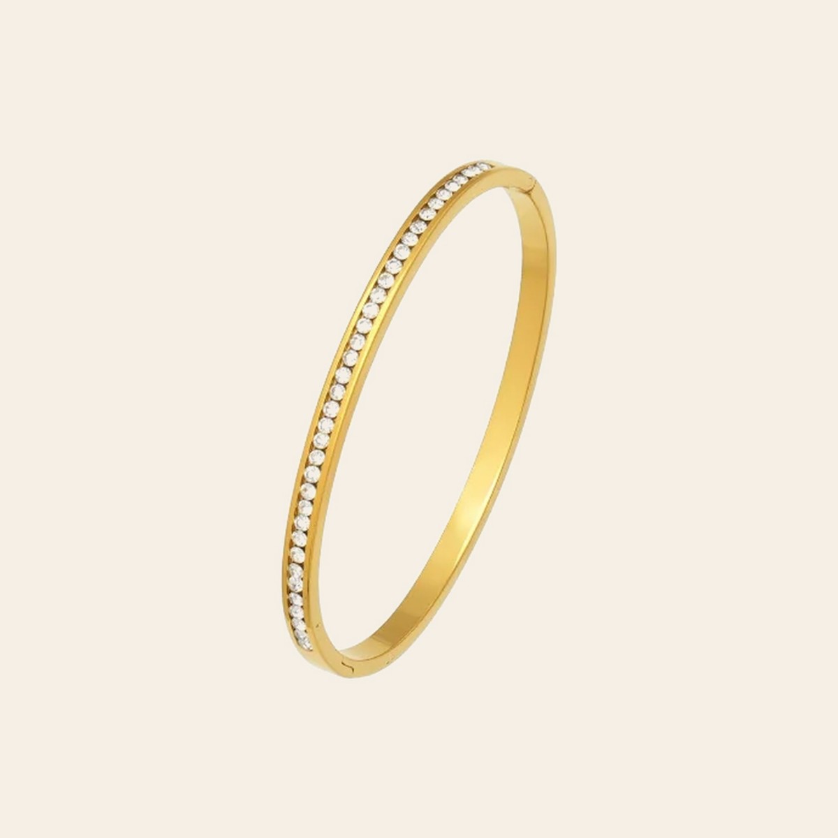 The Tennis Bangle in gold