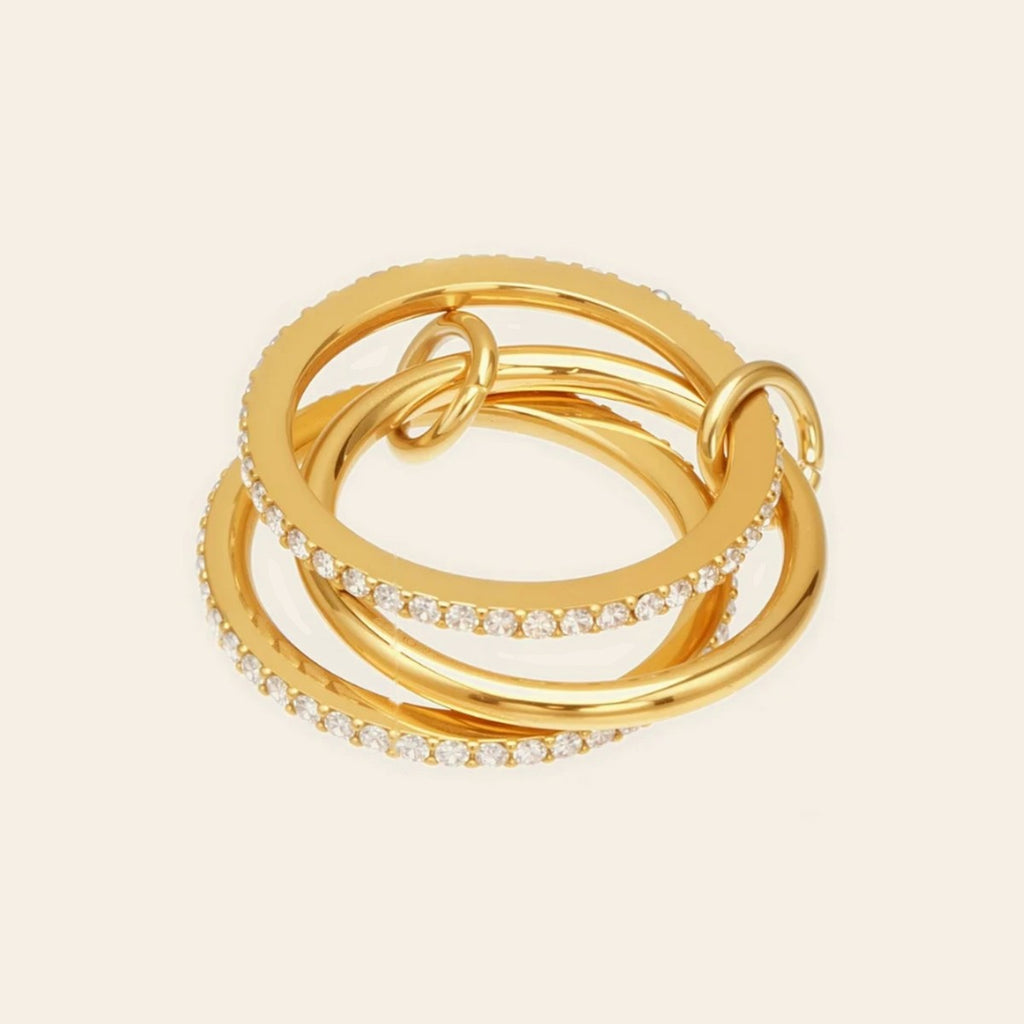 The Trinity Ring in gold